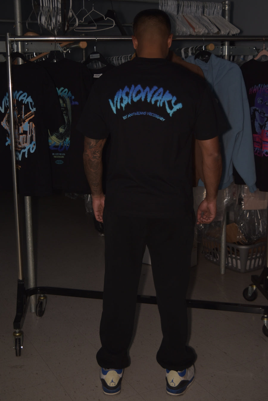 Visionary Toronto Drip Logo T-Shirt Back Design